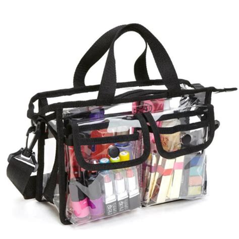 large clear plastic cosmetic bags